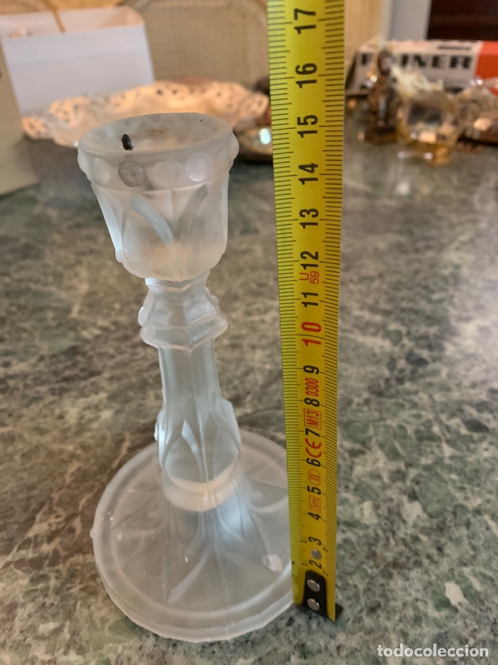 Vintage: Candelabro cristal tallado - Foto 2