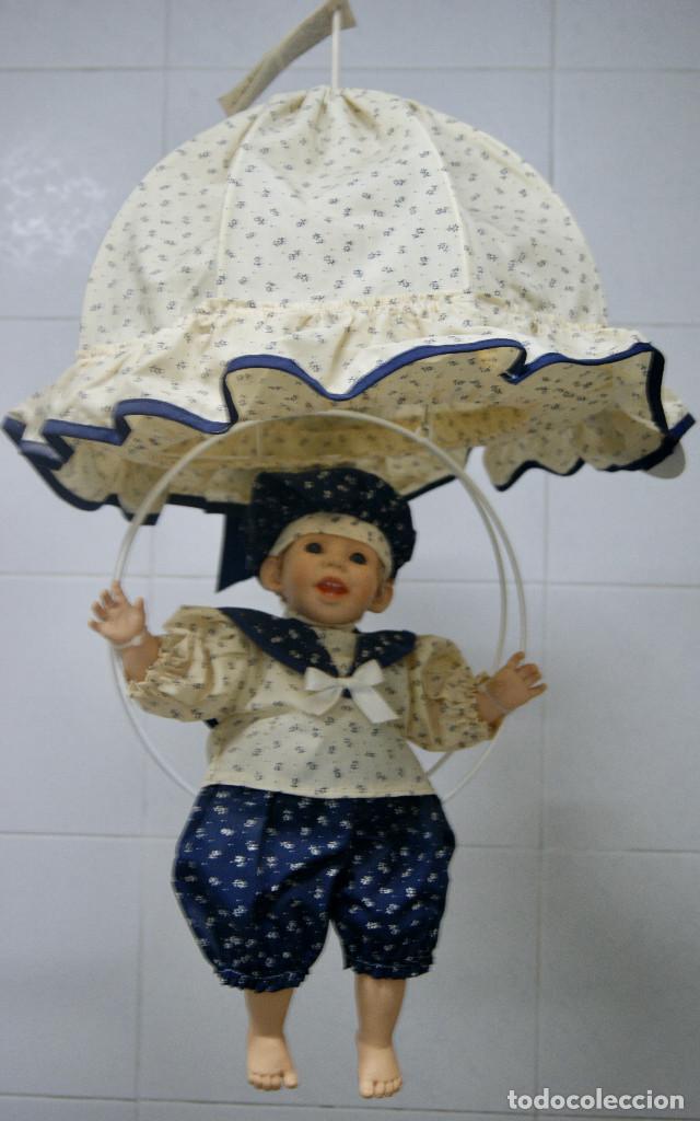 Vintage: lampara de techo infantil con mu&ntilde;eco - Foto 1