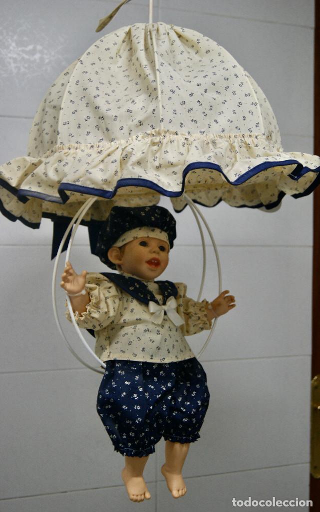 Vintage: lampara de techo infantil con mu&ntilde;eco - Foto 3
