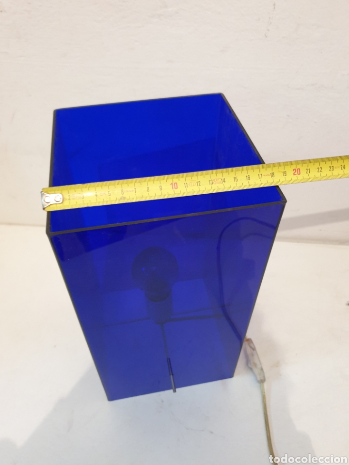 Vintage: LAMPARA METACRILATO AZUL - Foto 8