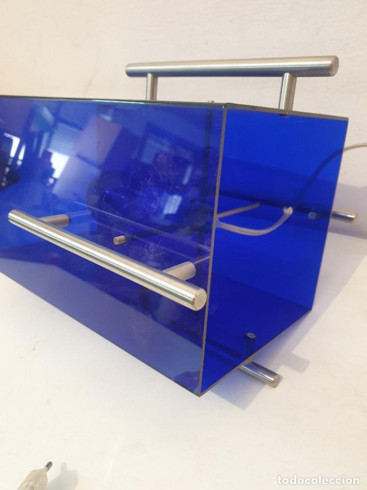 Vintage: LAMPARA AZUL METACRILATO - Foto 4