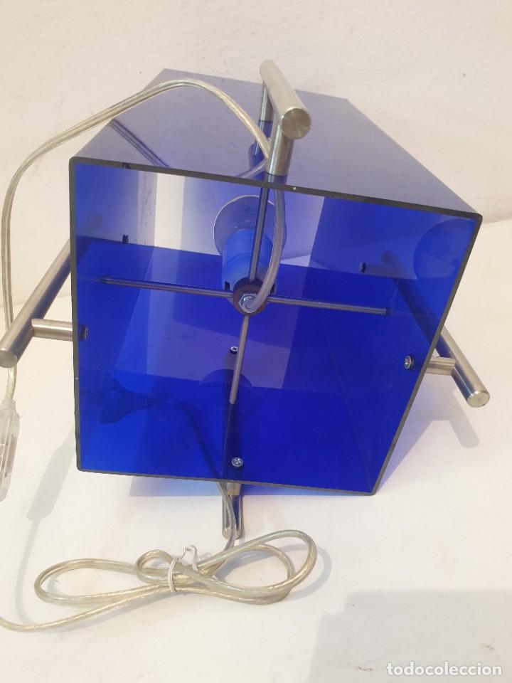 Vintage: LAMPARA AZUL METACRILATO - Foto 7