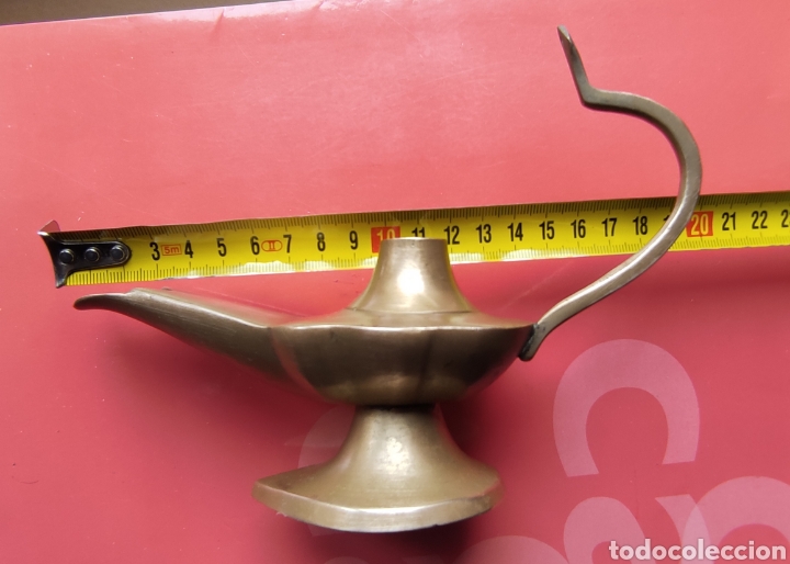 Vintage: Lampara de bronce - Foto 4