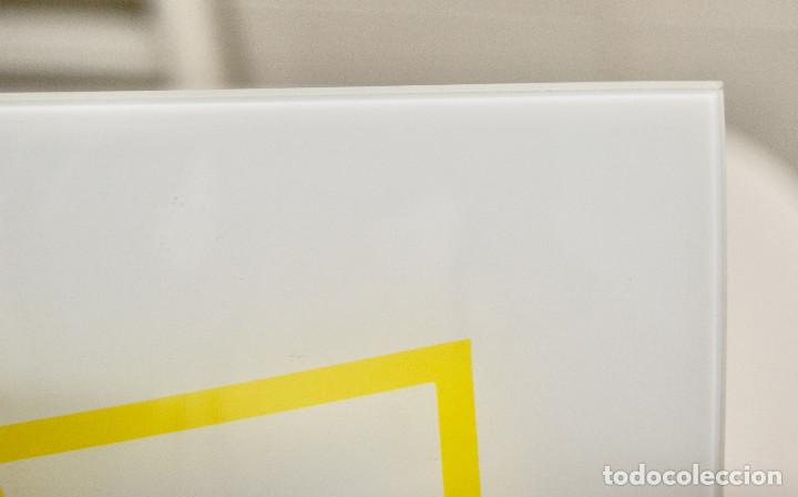 Vintage: aplique/plaf&oacute;n cromo, opal y amarillo - Foto 9