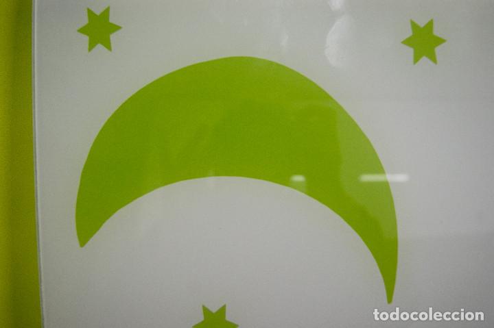 Vintage: aplique/plaf&oacute;n verde y cristal - Foto 10