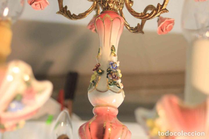 Vintage: LAMPARA TECHO PORCELANA - Foto 5