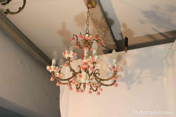 Vintage: LAMPARA TECHO PORCELANA - Foto 9