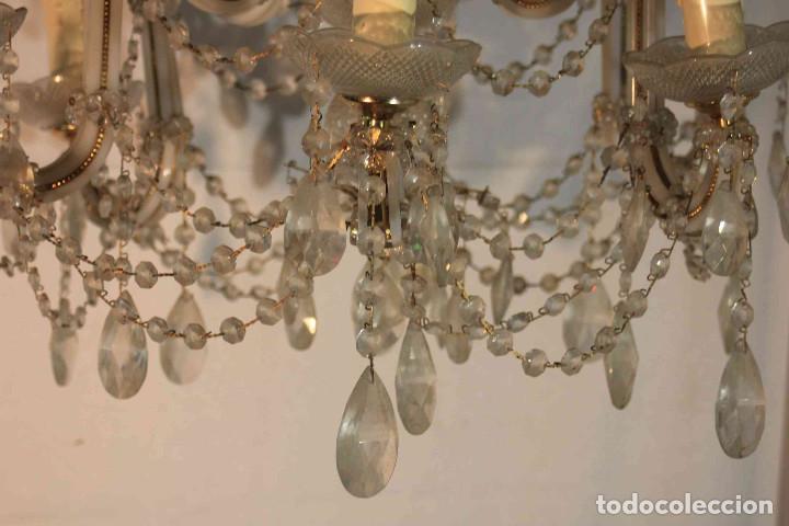 Vintage: LAMPARA TECHO BLANCA 6 LUCES - Foto 5