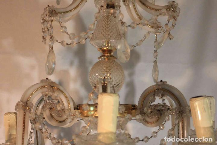 Vintage: LAMPARA TECHO BLANCA 6 LUCES - Foto 6