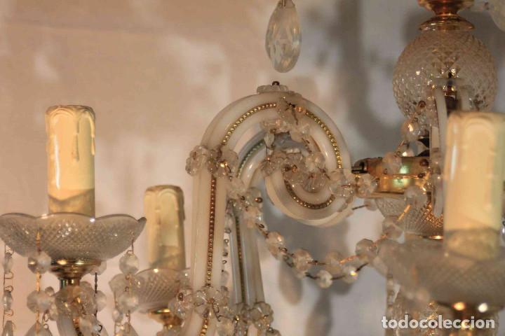 Vintage: LAMPARA TECHO BLANCA 6 LUCES - Foto 10