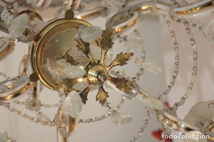 Vintage: LAMPARA TECHO BLANCA 6 LUCES - Foto 12
