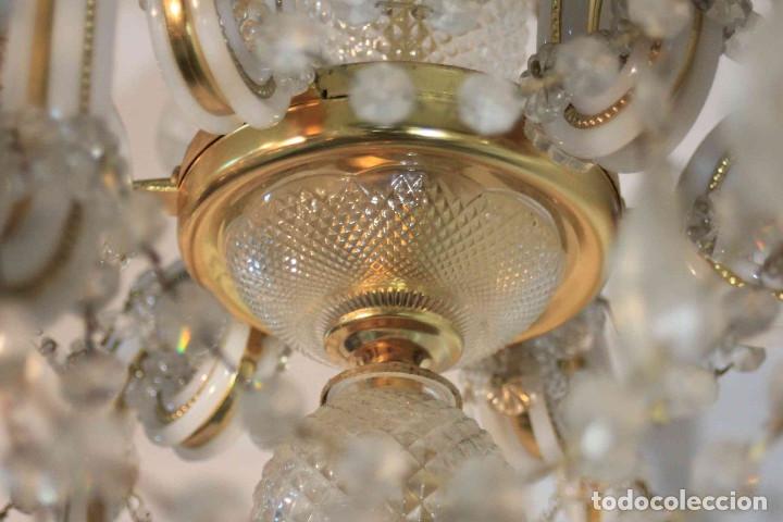 Vintage: LAMPARA TECHO BLANCA 6 LUCES - Foto 13
