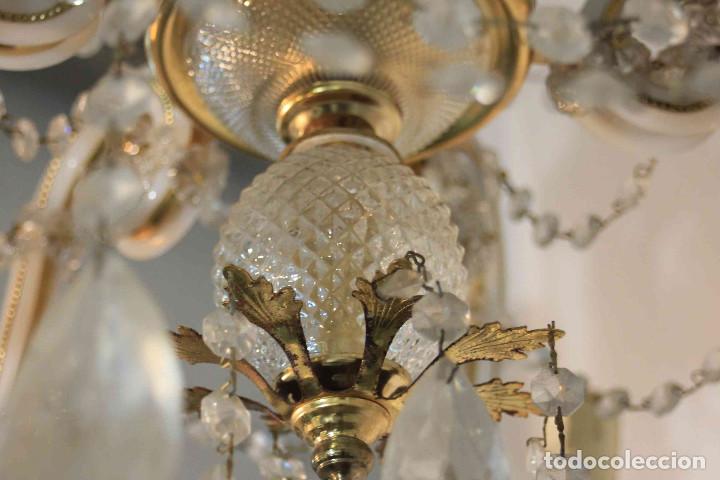 Vintage: LAMPARA TECHO BLANCA 6 LUCES - Foto 14