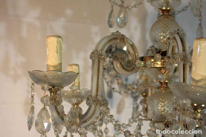 Vintage: LAMPARA TECHO BLANCA 6 LUCES - Foto 16