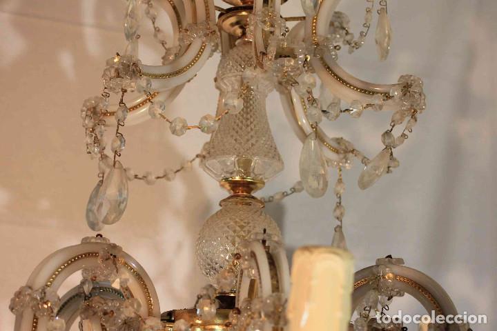 Vintage: LAMPARA TECHO BLANCA 6 LUCES - Foto 17
