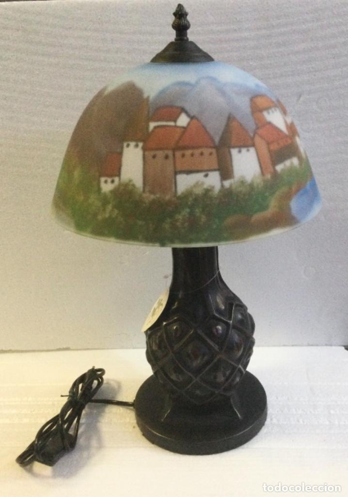 Vintage: L&aacute;mpara decoraci&oacute;n pueblo. NUEVA - Foto 1