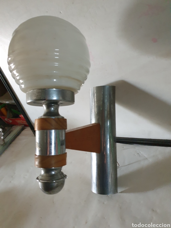 Vintage: APLIQUE MADERA Y ACERO - Foto 4