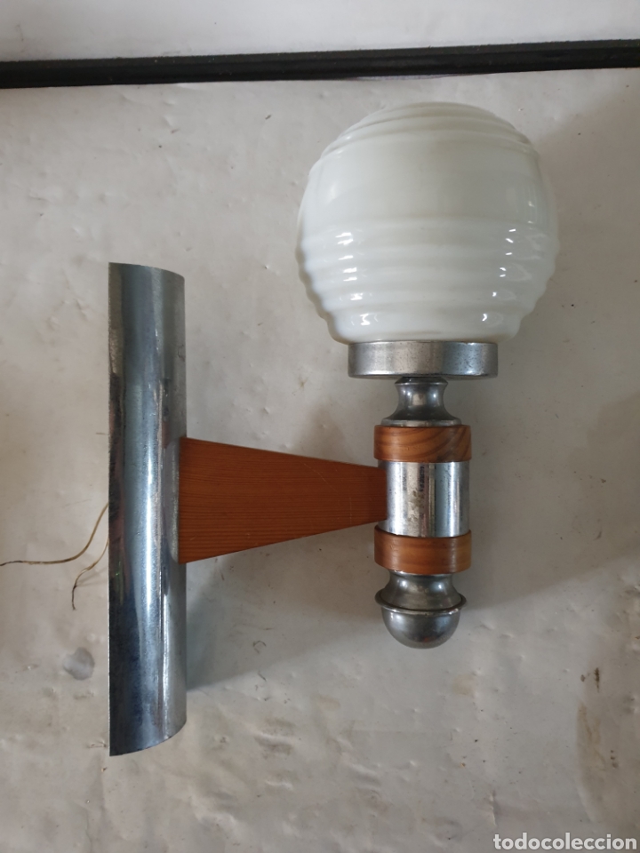 Vintage: APLIQUE MADERA Y ACERO - Foto 1