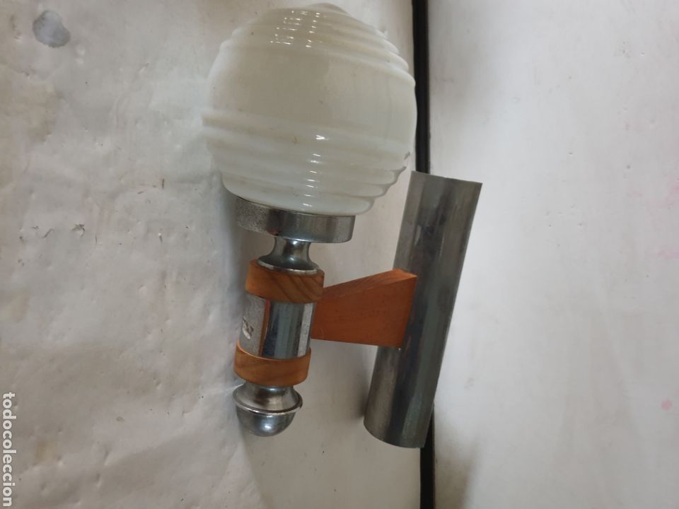 Vintage: APLIQUE MADERA Y ACERO - Foto 3