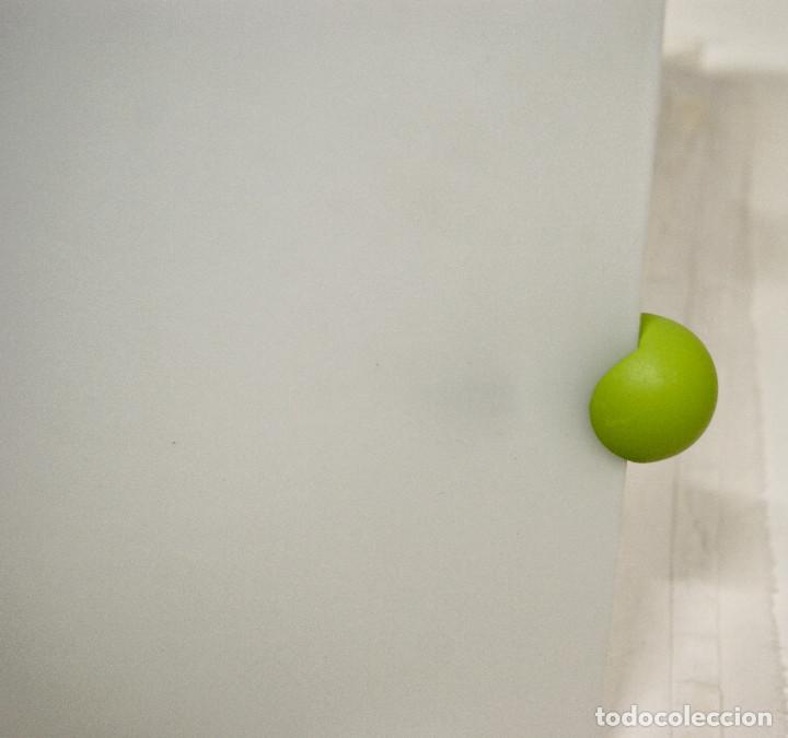 Vintage: aplique/plaf&oacute;n verde y cristal - Foto 6