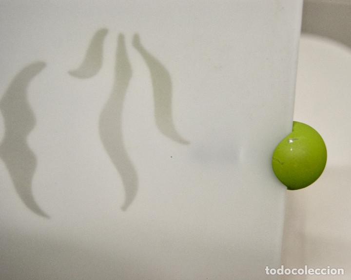 Vintage: aplique/plaf&oacute;n verde y cristal - Foto 7