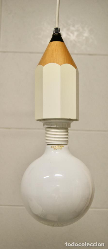 Vintage: lampara de techo lapicero blanco - Foto 1