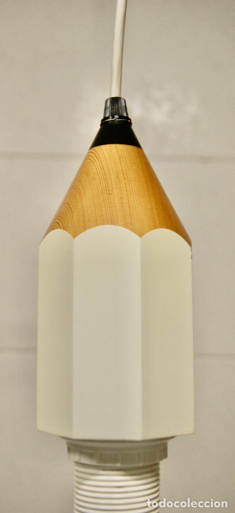 Vintage: lampara de techo lapicero blanco - Foto 3
