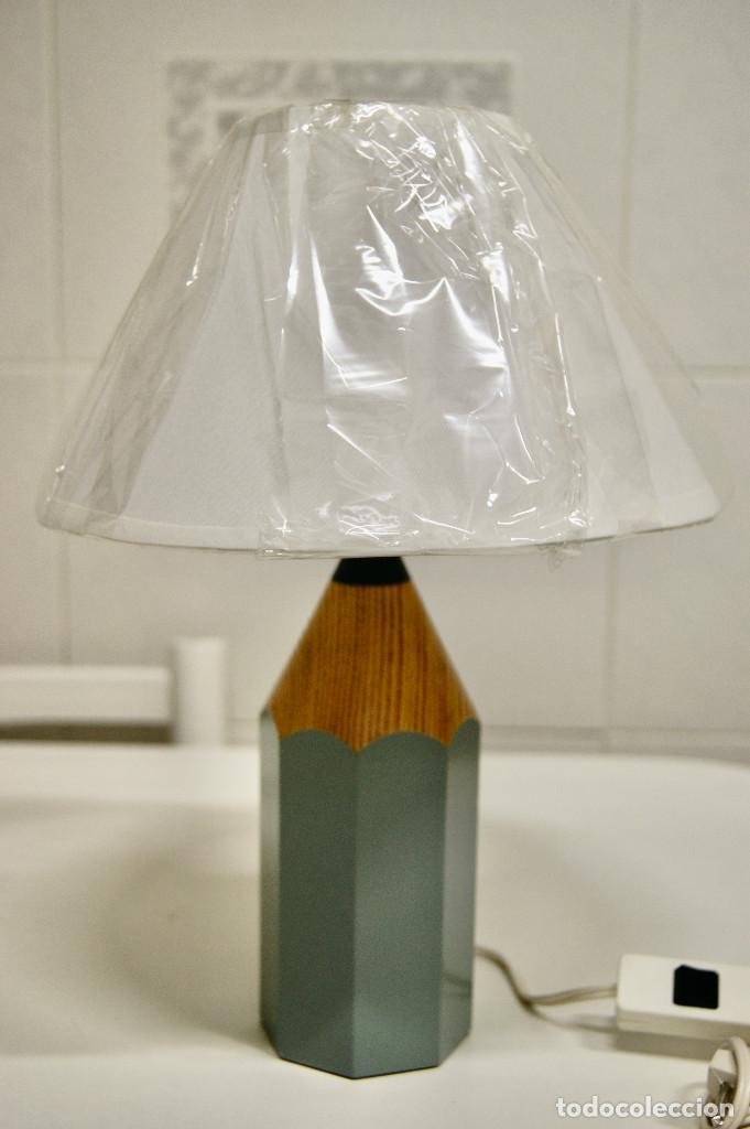Vintage: lampara sobremesa lapicero gris - Foto 2