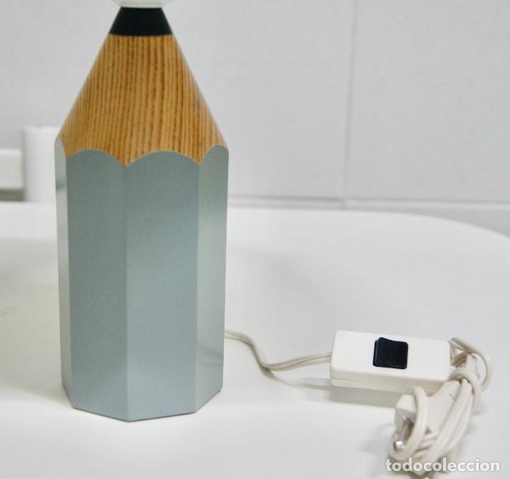 Vintage: lampara sobremesa lapicero gris - Foto 6