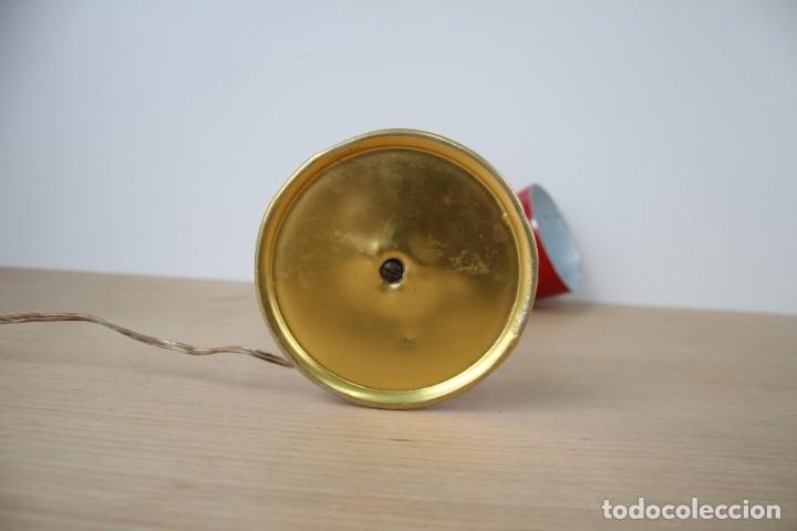Vintage: L&aacute;mpara de mesa flexo. Rojo. Vintage. - Foto 8