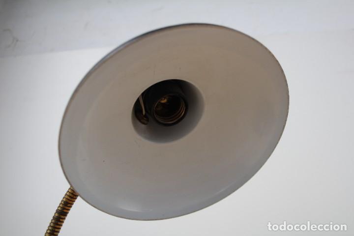 Vintage: L&aacute;mpara de mesa flexo. Negro. Vintage. - Foto 5