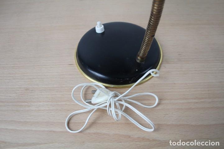 Vintage: L&aacute;mpara de mesa flexo. Negro. Vintage. - Foto 10