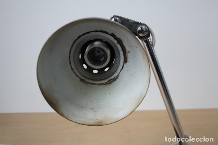 Vintage: L&aacute;mpara de mesa flexo. Negro. Vintage. - Foto 10