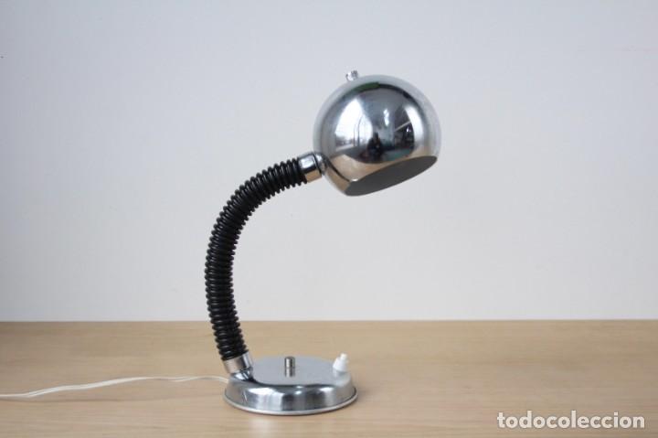 Vintage: Lampara flexo cromado spaceage. A&ntilde;os 70. - Foto 1