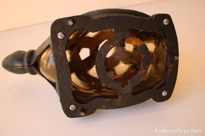 Vintage: farol tortuga de hierro - Foto 5