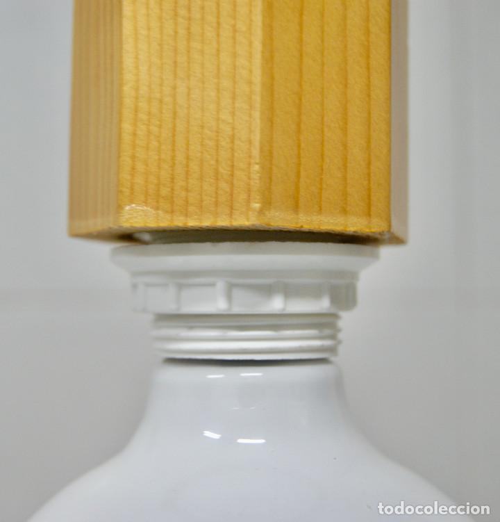Vintage: lampara de techo lapicero color madera - Foto 2