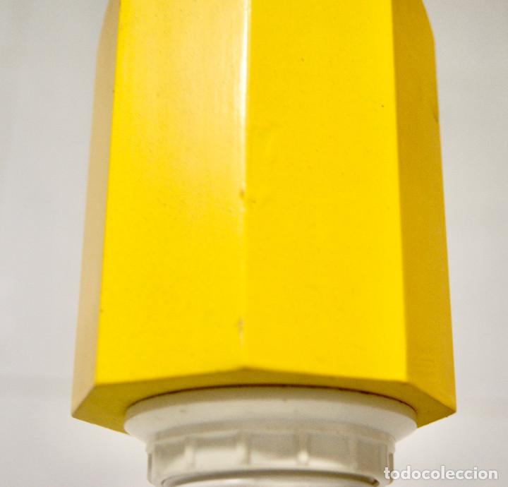 Vintage: lampara de techo lapicero color amarillo - Foto 4