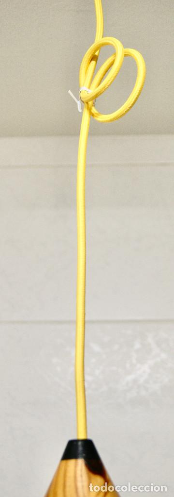 Vintage: lampara de techo lapicero color amarillo - Foto 6