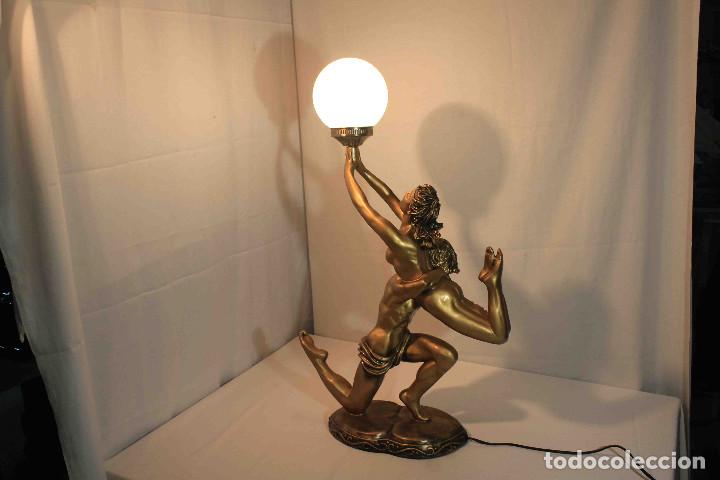 Vintage: LAMPARA ESCULTURA PAREJA - Foto 1