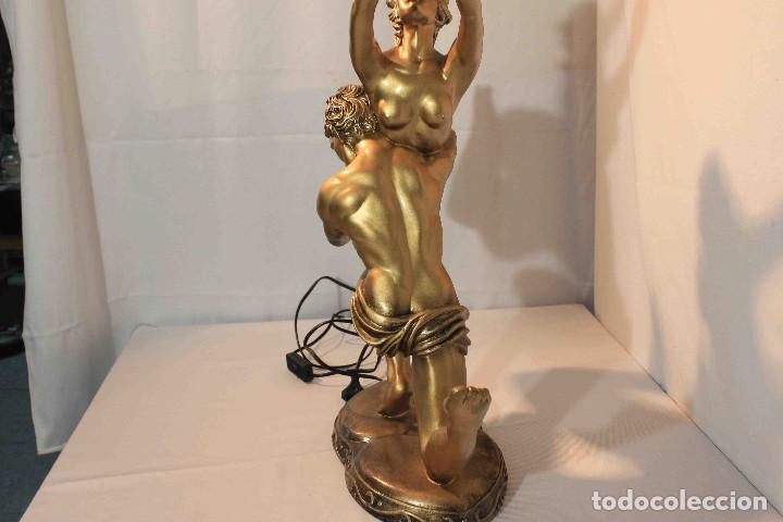 Vintage: LAMPARA ESCULTURA PAREJA - Foto 12