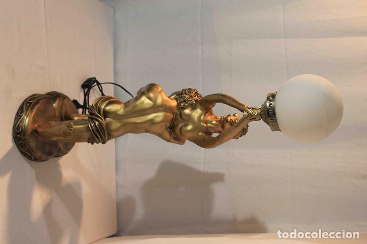 Vintage: LAMPARA ESCULTURA PAREJA - Foto 13