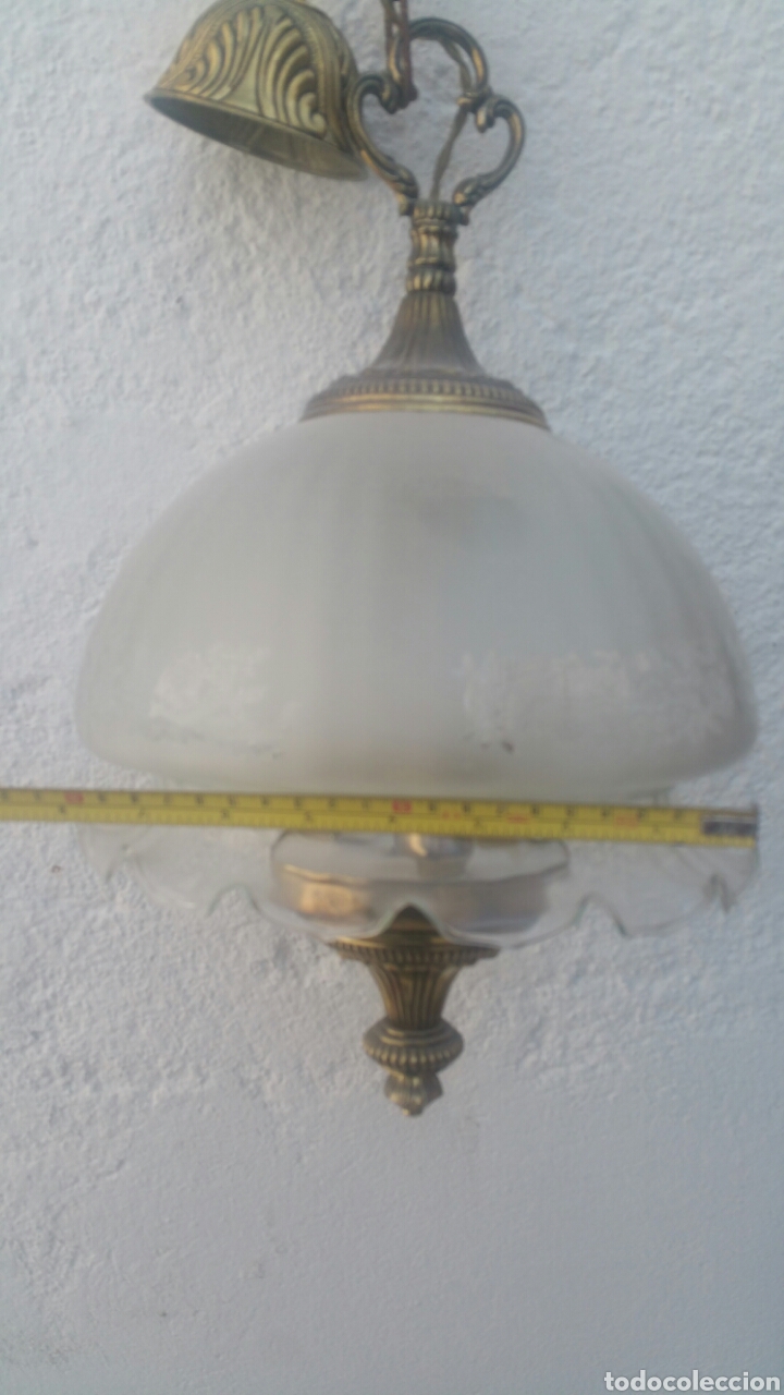 Vintage: L&aacute;mpara de techo, tres luces. - Foto 5
