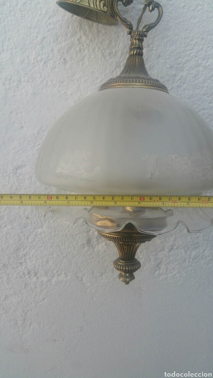 Vintage: L&aacute;mpara de techo, tres luces. - Foto 6