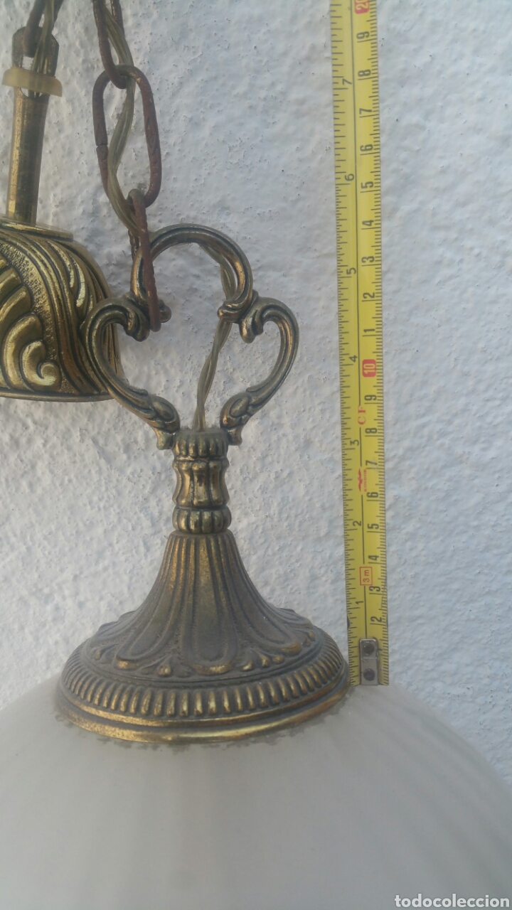 Vintage: L&aacute;mpara de techo, tres luces. - Foto 8