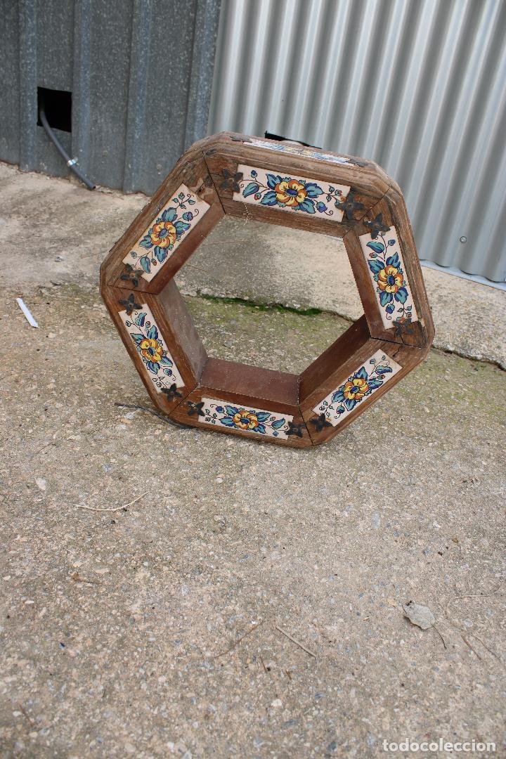 Vintage: exagono de madera y ceramica - Foto 5