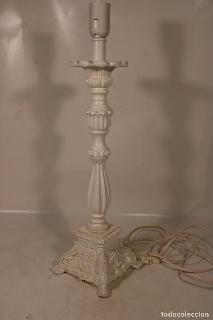 Vintage: pie de lampara de resina - Foto 1