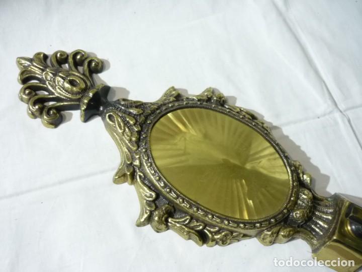 Vintage: 2 apliques de pared en bronce para poner globos - Foto 10