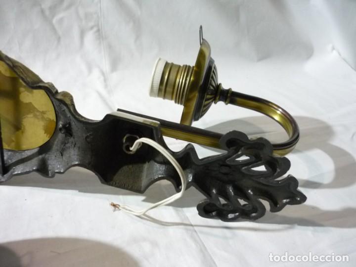 Vintage: 2 apliques de pared en bronce para poner globos - Foto 18