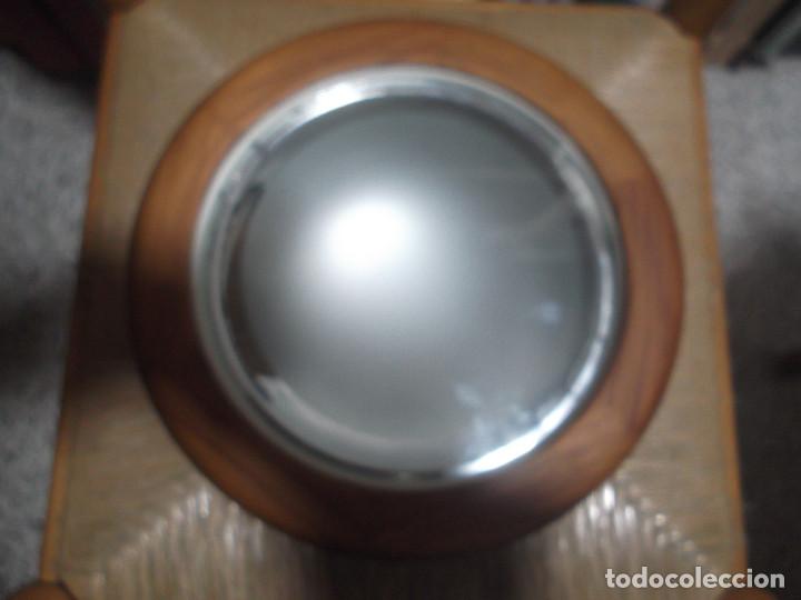 Vintage: PLAFON DE MADERA PANTALLA DE CRISTAL. - Foto 5