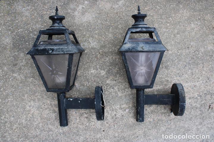 Vintage: pareja faroles de pared - Foto 3